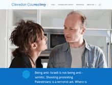 Tablet Screenshot of clevedoncounselling.co.uk